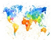 World love - Art Print 11x14 inch-Wall Art-Home decor-world poster
