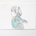 Girl with dotty scarf - 5x7 print