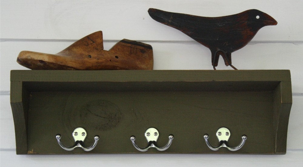 Rustic Shelf in Olive