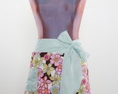 Blue Floral Apron