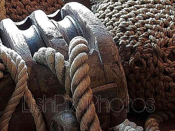 BLOCK and TACKLE  6x8