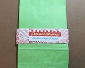 Candy Buffet Bags Paper Bags Sacks Lime Green Set of 10 Birthday Wedding Party Favors  Treat Goody Loot