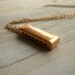 Vintage Harmonica Necklace ... Dainty Copper Folk Pendant