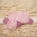 Baby headband, newborn headband, adult headband, child headband and photography prop The triple sprinkled- Chiffon Rosie headband