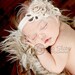 Baby headband, newborn headband, adult headband, child headband and photography prop The single sprinkled- SMALL LEAF rosie headband
