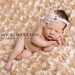 Baby headband, newborn headband, adult headband, child headband and photography prop The single sprinkled- SMALL LEAF rosie headband