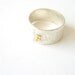 Modern Silver Texture Ring