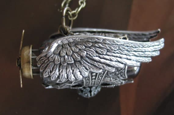 The Steampunk Sci-Fi Necklace The Winged Airship