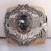 Steampunk Neo Victorian Gray Crystal Cuff