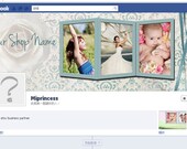 Premade Facebook cover facebook  Timeline banner with your photos - photoshop template - f2