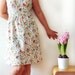 Vintage inspired bridesmaid dress flower dress, cotton dress, spring summer dress