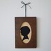 Vintage Cut Paper Silhouette - Framed Portrait of a Boy, Dated 1967