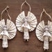 Clothespin Angels - Handmade Ornaments made with Vintage Sheet Music - Set of 3