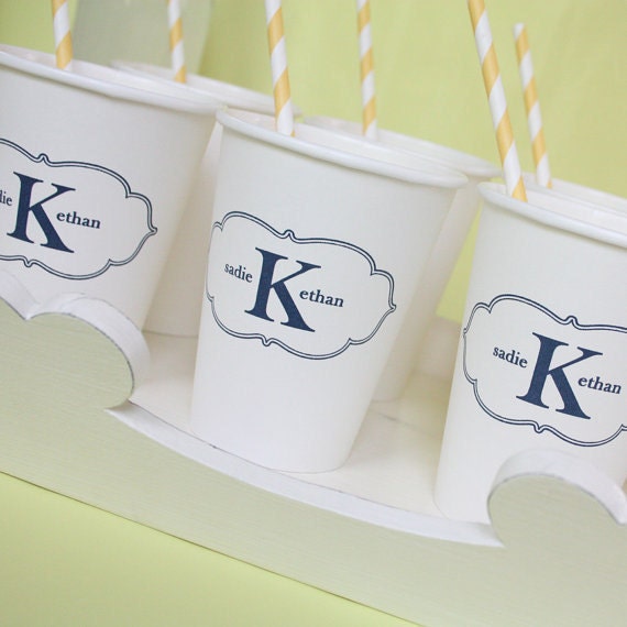 50 custom printed paper cups with Print Your Party Design Il_170x135