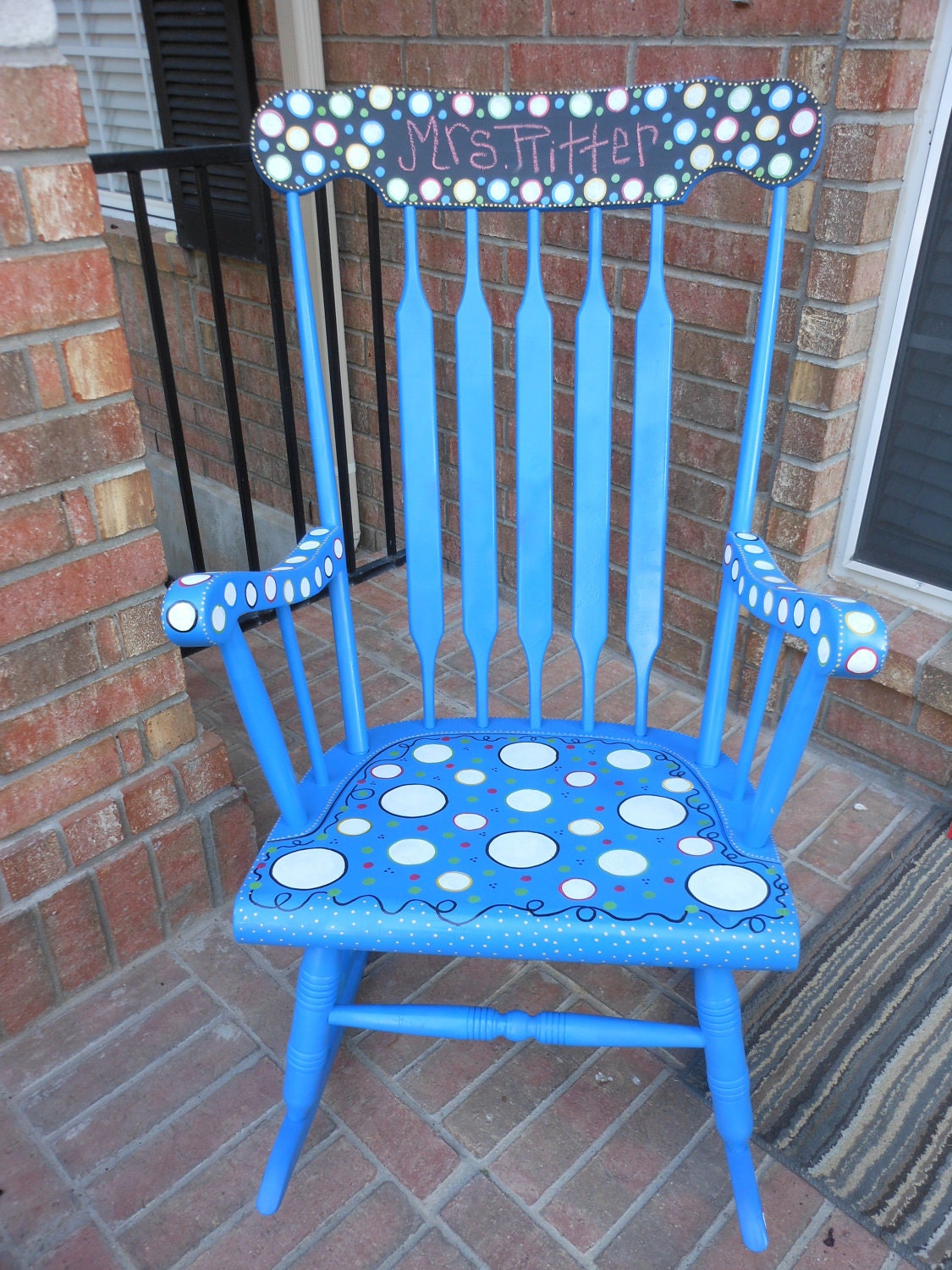 Jez4U Custom Order for Teacher Rocking ---Chalkboard---  for your classroom What colors would you like for your teacher chair