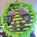 Jez4U Peace Signs BIG and One of a KIND Handpainted Whimsy 18 inch PEACE Signs finished off with a feathered boa