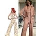 Simplicity 6458 Vintage 70s Misses' Shirt-Jacket, Camisole Top and Pants Sewing Pattern - Uncut - Size 14 - Bust 36