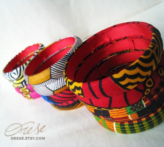 Slims - Ankara African Fabric Bangles