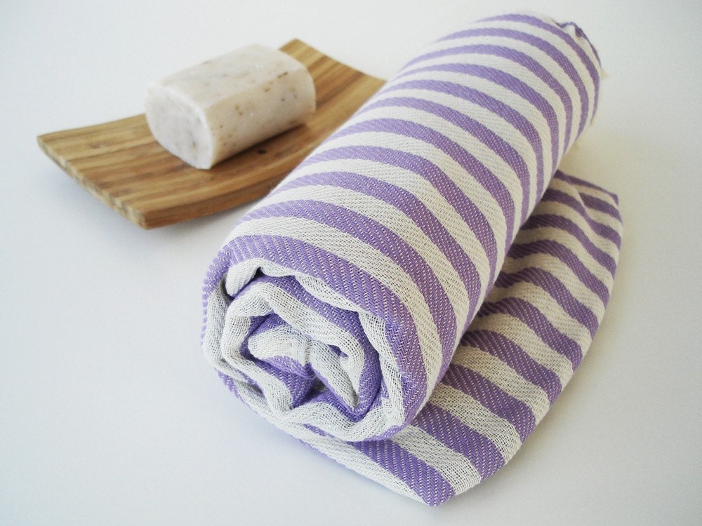 Turkish BATH Towel Peshtemal - Lilac