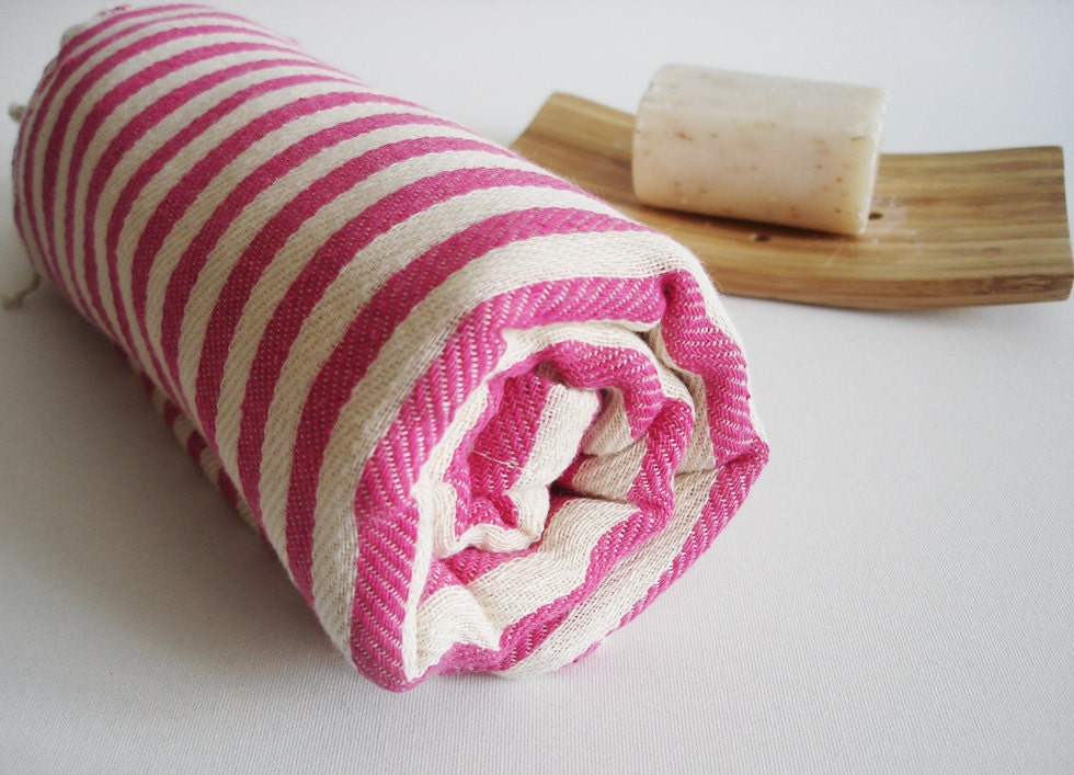Bathstyle Turkish BATH Towel Peshtemal - Pink