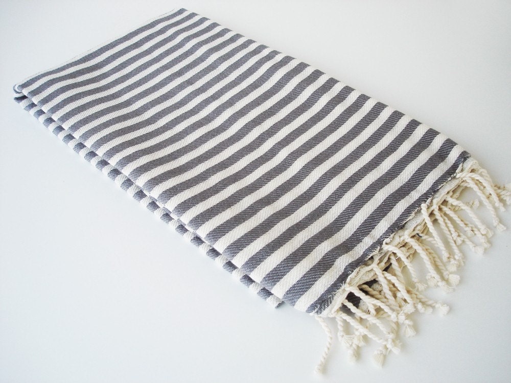 Turkish BATH Towel Peshtemal - Gray