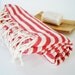 Turkish BATH Towel Peshtemal - Red