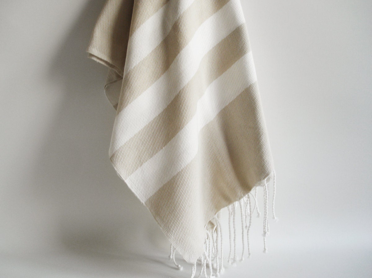 Bathstyle Turkish BATH Towel Peshtemal - Beige