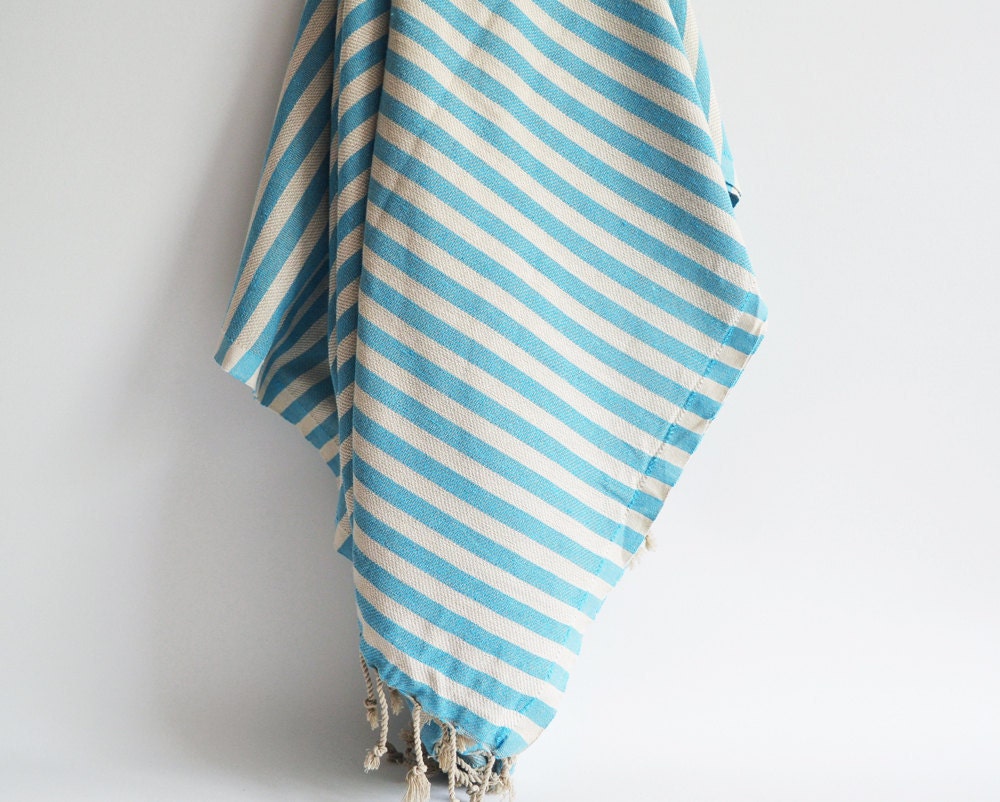 Bathstyle Turkish BATH Towel Peshtemal - Blue No:2