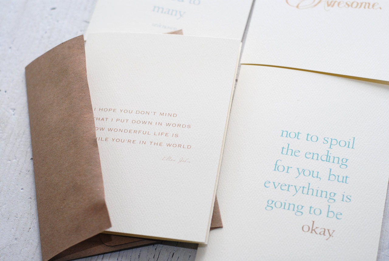 Inspiring Words Card Set