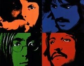 Cross Stitch Pattern Pop Art Beatles Picture Poster PDF