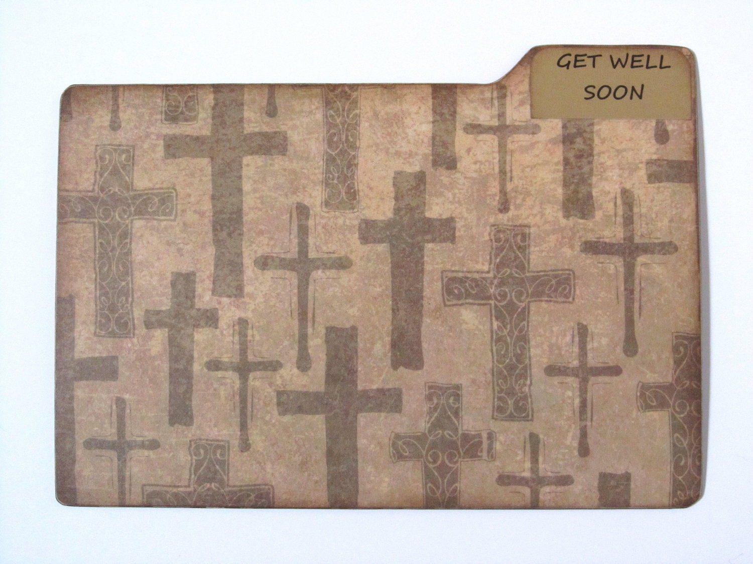 Greeting Card Organizer Dividers made of Formica - Christian Faith Words - 5x8 inch - set of 6 dividers