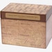 Greeting Card Organizer Holder - Christian Faith Words - very large wooden box - 5x8 inch greeting cards