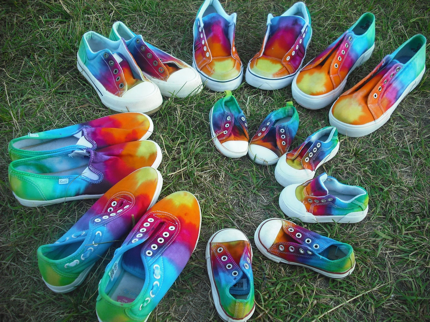 Tie dye shoes Custom dyed-Upcycled