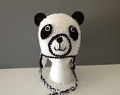 Panda Earflap Beanie