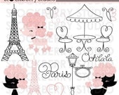 Paris Poodle Personal and Commerical Use Clipart Set - Instant Download Il_170x135