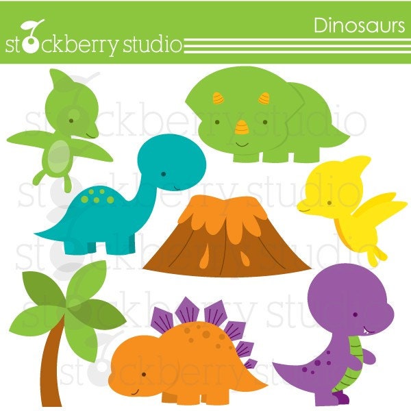 Dinosaurs Personal and Commecial Use Clipart-INSTANT DOWNLOAD Il_170x135