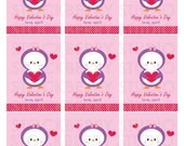 Printable Valentine's Day Card -Girl Penguin Il_170x135