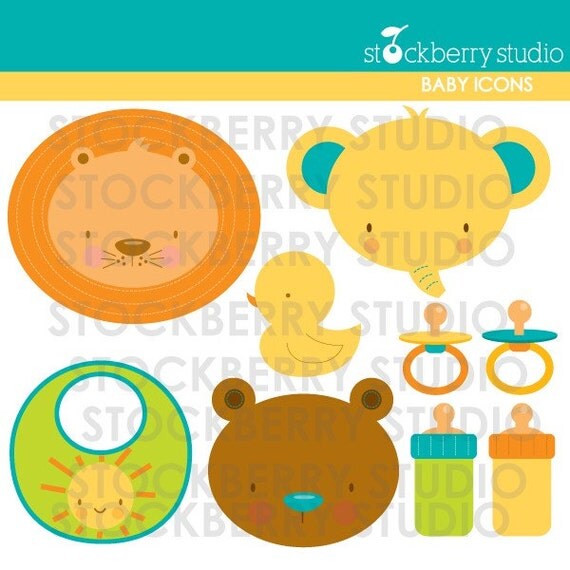 Baby Icon Personal and Commerical Use Clipart Set Il_570xn