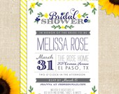 Whimsy Bridal Shower Invitation 2 DIY PRINTABLE