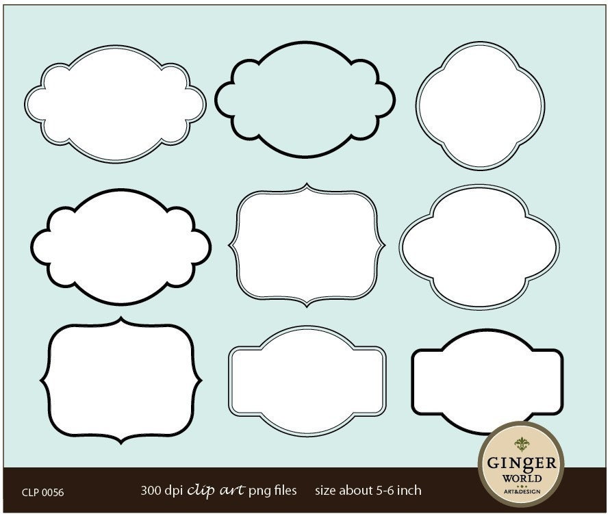 free clipart label shapes - photo #36