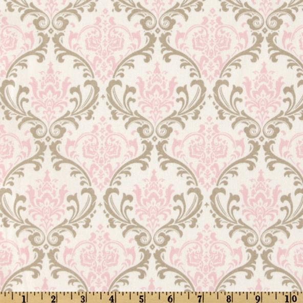 Pink and Taupe with Pink minky- Infant car seat cover - Custom order