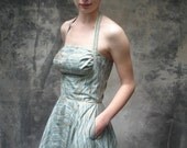 50s rhinestone party dress