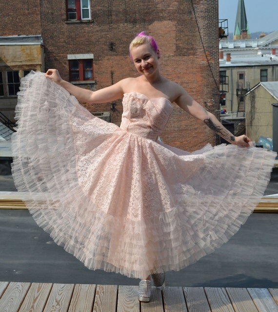 1950's Magnolia Cupcake Crinoline Party Dress