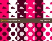 Digital Paper Pack (Set of 12 Papers) for Scrapbooking, card making, invitation, photo cards - Personal and Commercial Use - 100002A