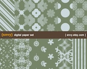 Digital Paper Pack (Set of 12 Papers) for Scrapbooking, card making, invitation, photo cards - Personal and Commercial Use - 100011D