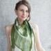 Green scarf baktus woodland, felted wool triagle OOAK, for her oht girl boho hippie fall autumn fashion