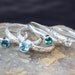 Birthstone Stacking Ring, Family & Mother's Ring, 5 Stacking Sterling Silver rings with gemstones, Birthstones, Sterling Silver, custom made