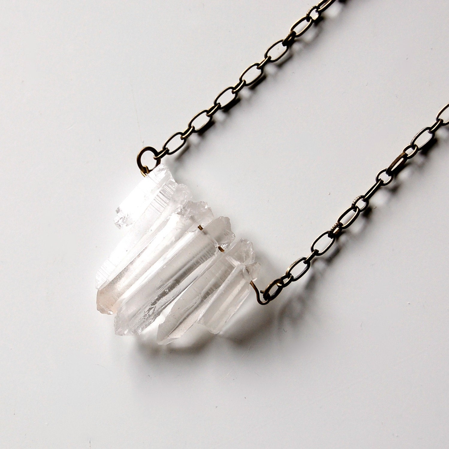 NEBULA quartz crystal spikes necklace