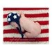 PDF  Instant Download Crochet Pattern No 242 American Flag Set Chunky yarn photo prop sizes preemie, newborn. 0-3, 3-6 months
