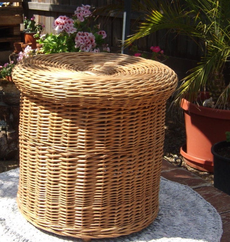 Vintage Wicker Basket with Lid 14" x 10" Storage Basket. Very Large Old  Round Woven Wicker Basket with Lid Huge Storage Home Decor Prop. Very  Large.